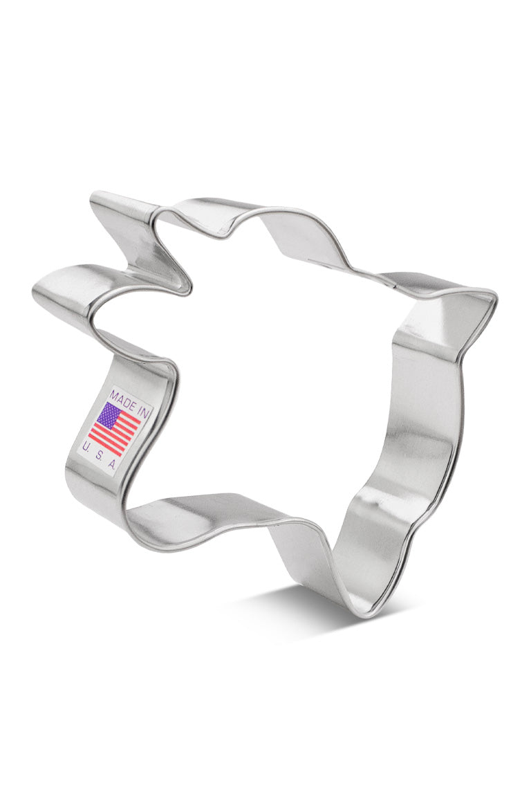 Cookie cutter shaped like cow head