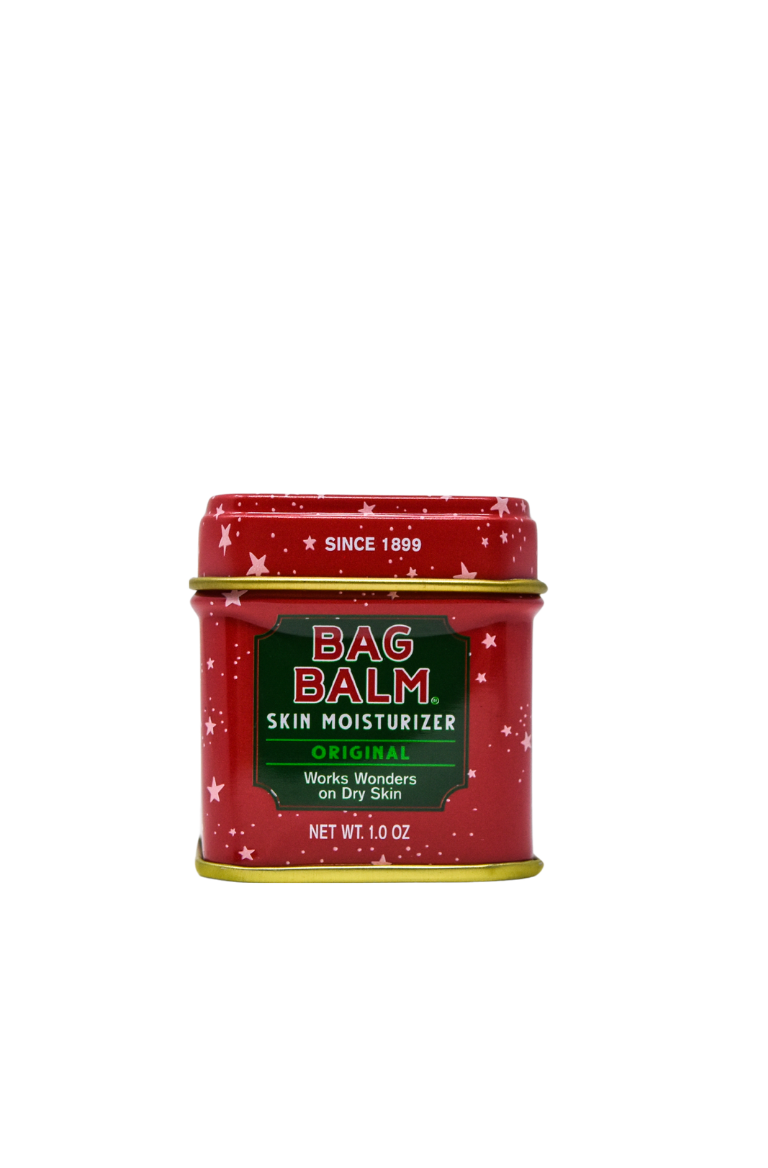 Red tin with stars Bag Balm 1oz tin