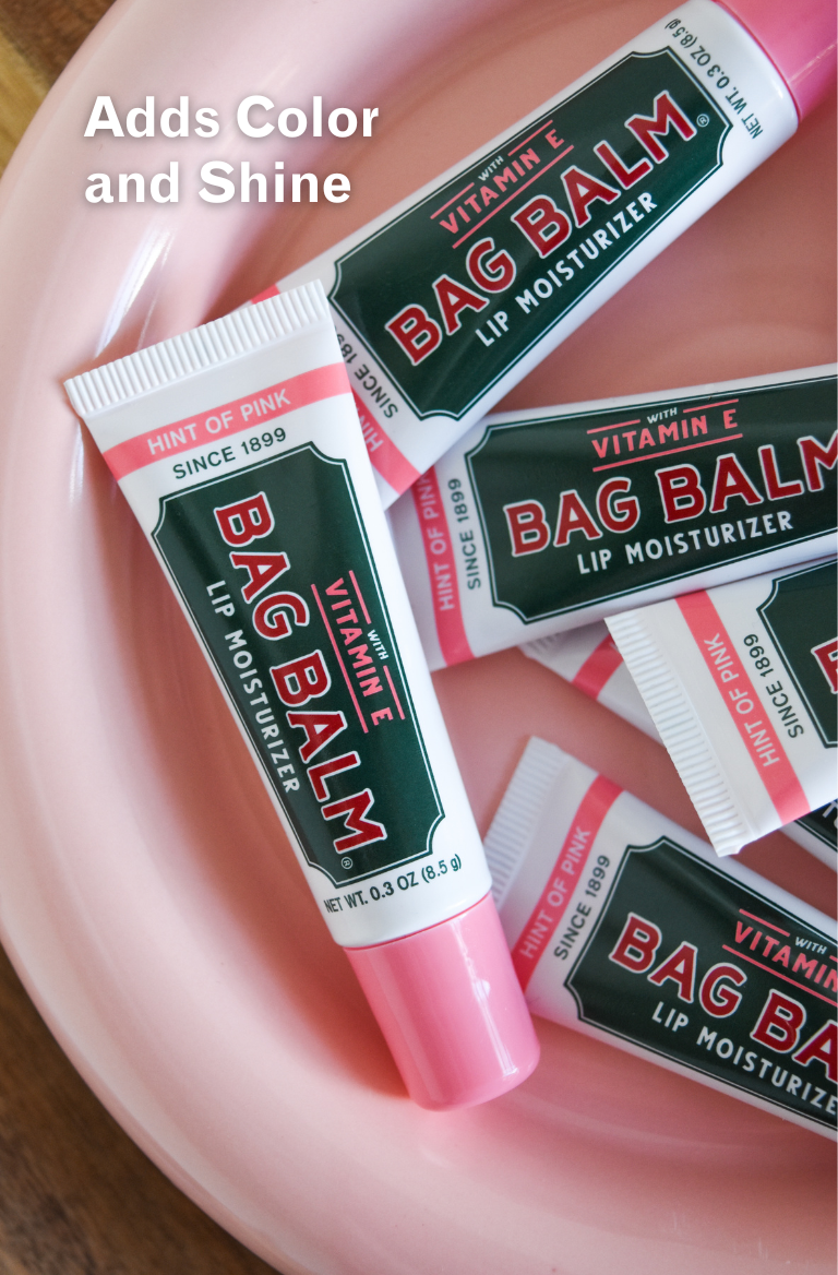 Tubes of pink lip balm