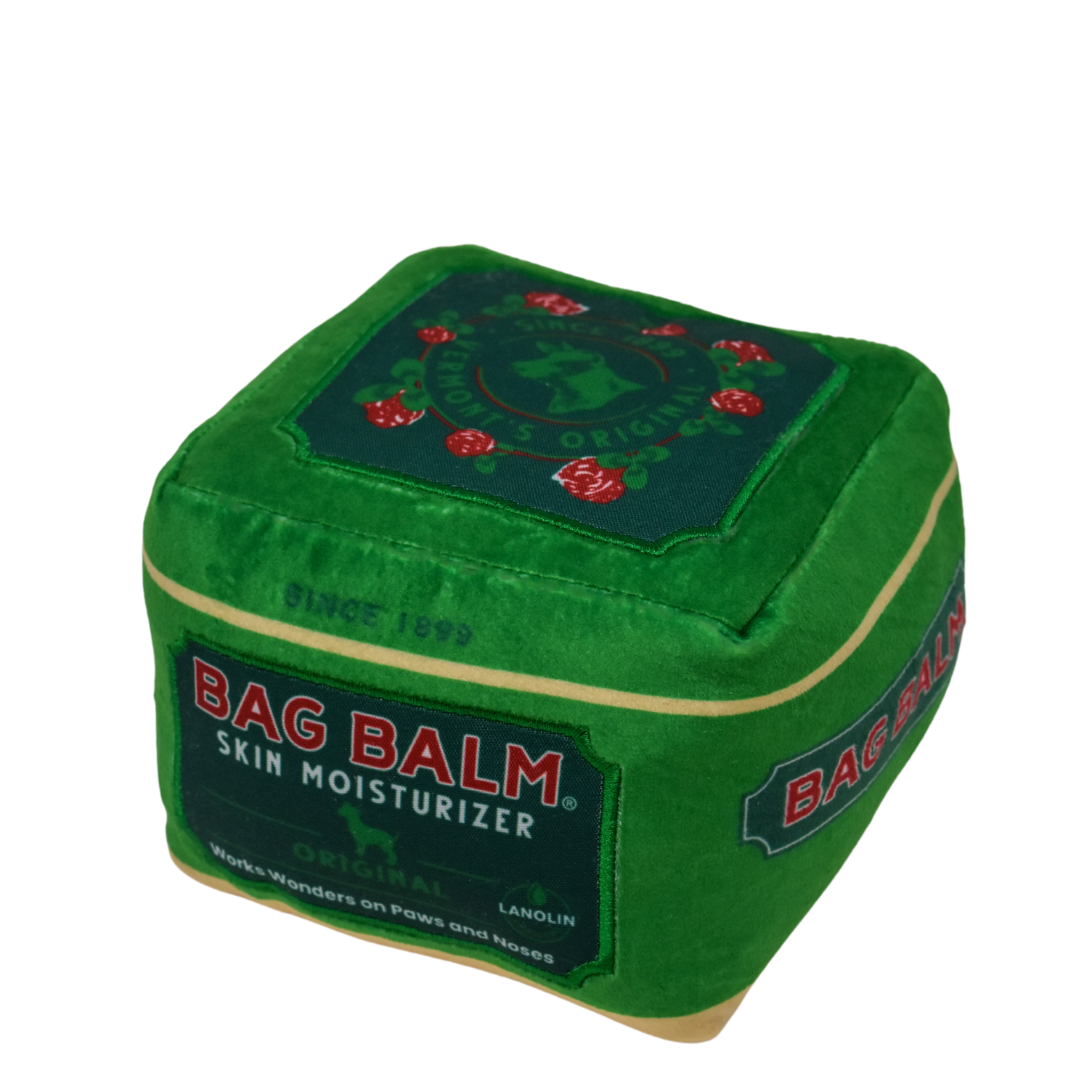 Dog Toy shaped like Bag Balm tin