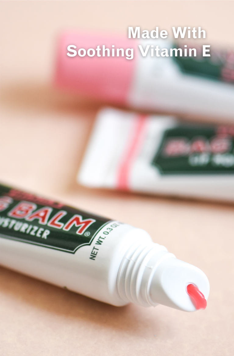 Tube of pink lip balm
