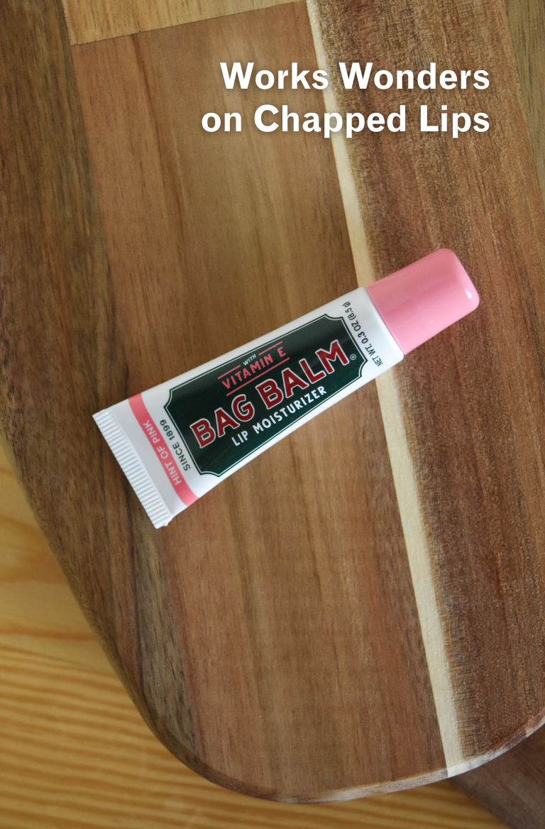 Tube of pink lip balm